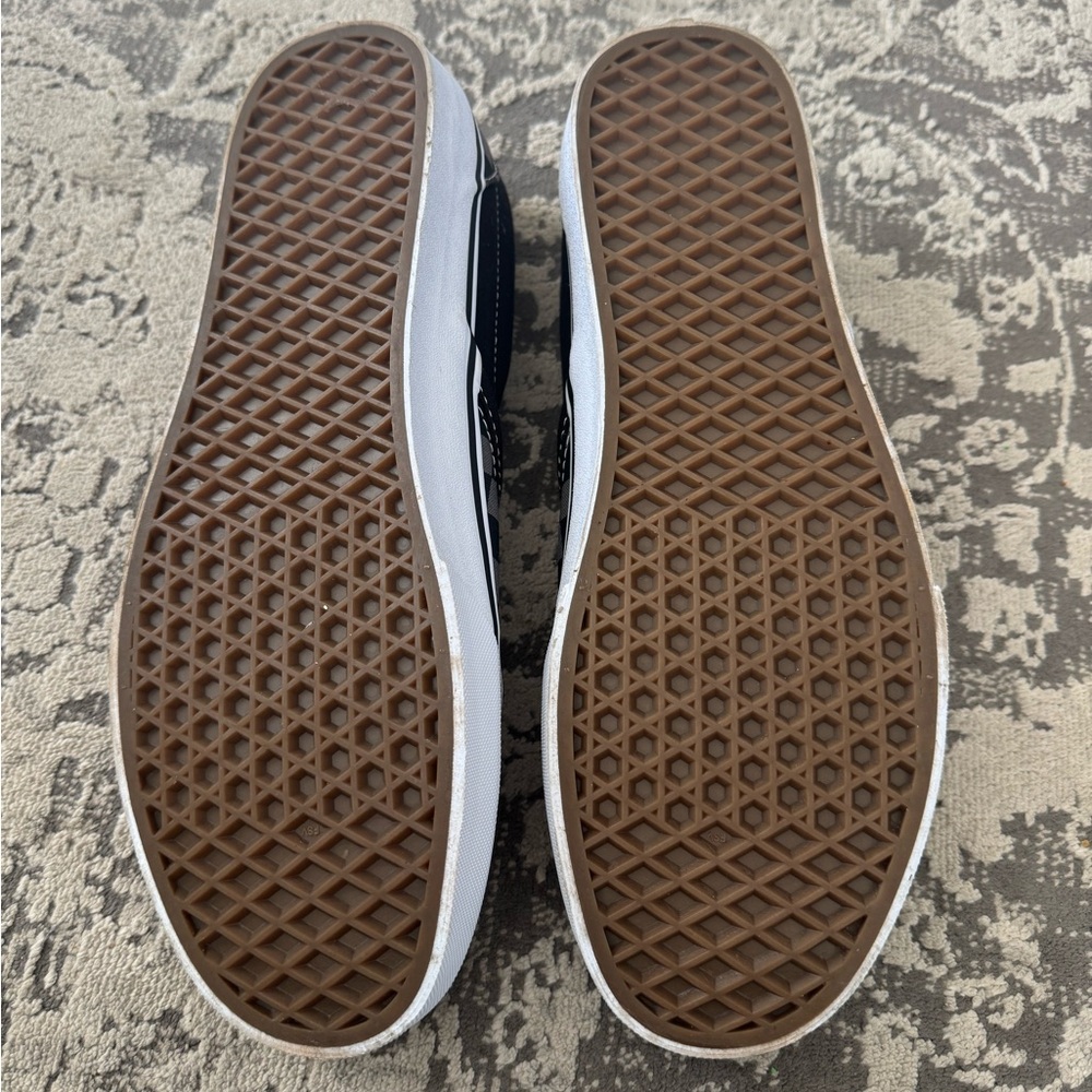 Vans Men's Black and Gray Checkered Slip-On Sneakers - Picture 3 of 4
